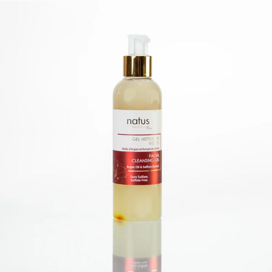 GEL NETTOYANT VISAGE 200ml - Huile d'Argan & Extraits de Safran
