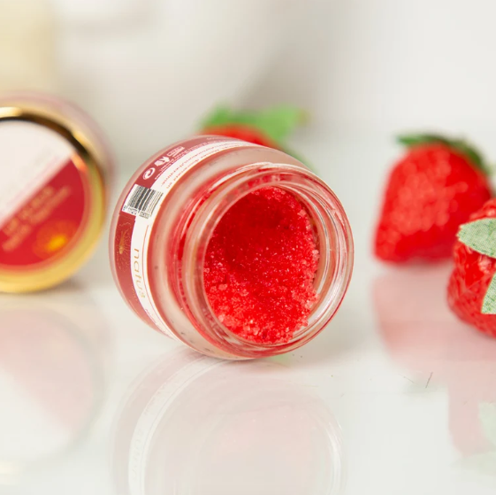 GOMMAGE LEVRES - 15ml Huile d'argan, Sucre et Poudre de Coquelicot