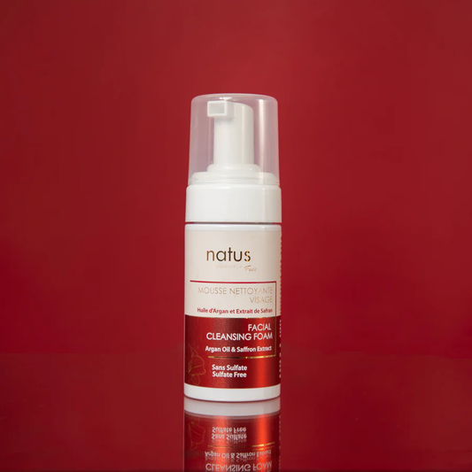 Mousse Nettoyante visage - 100ml Huile d'Argan & Extraits de Safran