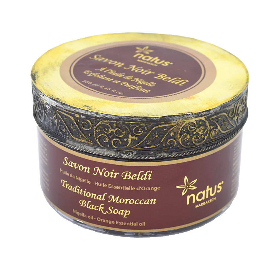 Savon noir beldi à l'huile d'argan et huile de nigelle 250 ML